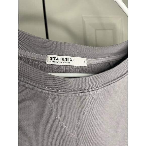 Stateside Grey/Blue Crewneck Sweatshirt Women Small - Picture 4 of 6